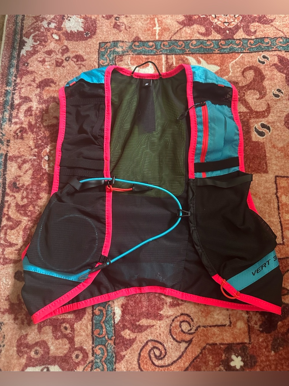 Dynafit  vert 3 Running Hydration Vest - blue & Pink